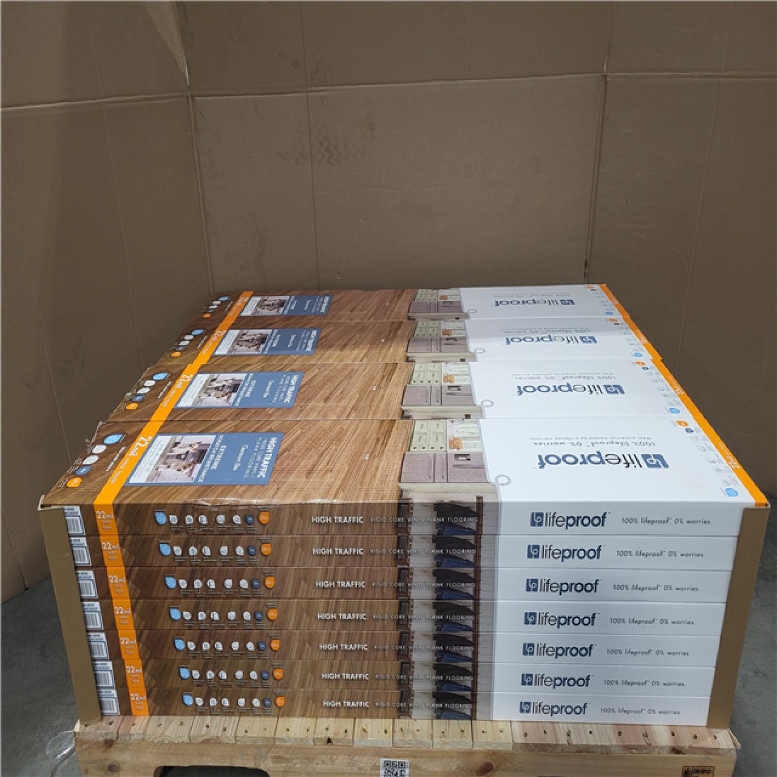 CALIFORNIA AS-IS LIKE NEW LIFEPROOF HIGH TRAFFIC RIGID CORE VINYL PLANK FLOORING IN CLERMONT ELM