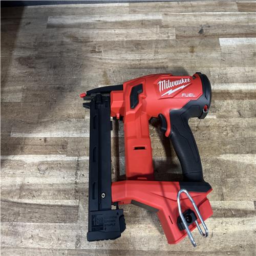Houston Location AS-IS Milwaukee FUEL 18-Volt Lithium-Ion Brushless Cordless 18-Gauge 1/4 in. Narrow Crown Stapler (Tool-Only)