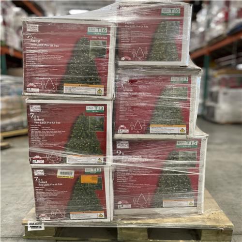 DALLAS LOCATION- AS-IS Home Accents Holiday Mixed Christmas Tree PALLET (6 UNITS)
