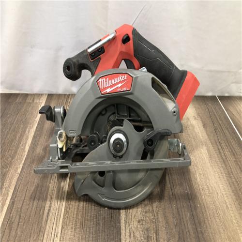 AS-IS Milwaukee FUEL 18V Lithium-Ion Brushless Cordless 6-1/2 in. Circular Saw (Tool-Only)
