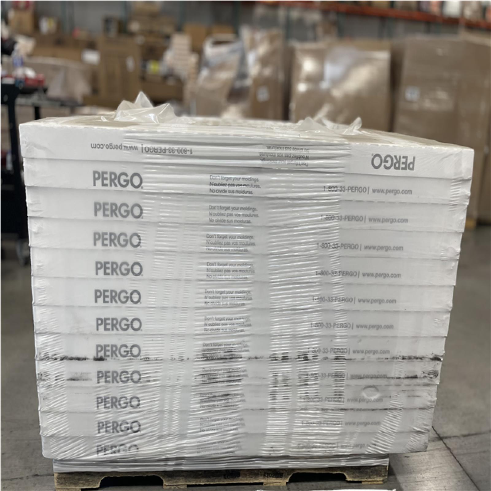 DALLAS LOCATION- NEW! PERGO Graceland Oak 12 mm T x 7.4 in. W Waterproof Laminate Wood Flooring (16.93 sqft/case) PALLET (60 UNITS)