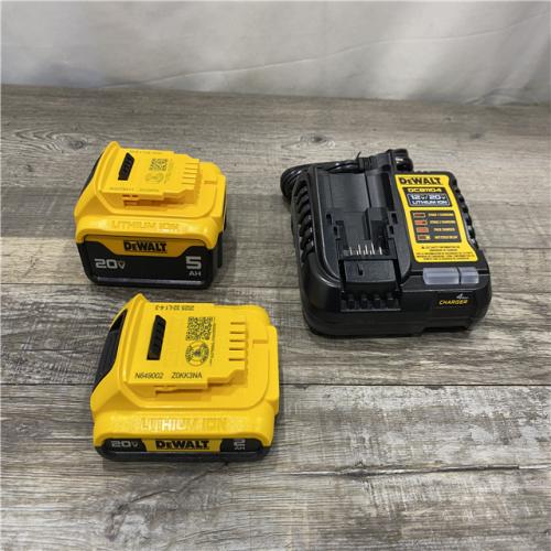 AS-IS DEWALT 20V MAX Lithium-Ion Battery Kit with 5.0Ah and 2.0Ah Battery and Charger