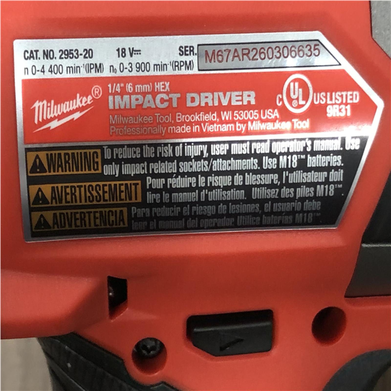 AS-IS Milwaukee FUEL 18V Lithium-Ion Brushless Cordless Hammer Drill and Impact Driver Combo Kit