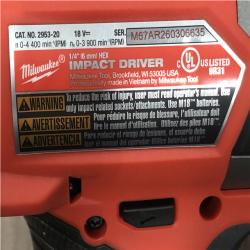 AS-IS Milwaukee FUEL 18V Lithium-Ion Brushless Cordless Hammer Drill and Impact Driver Combo Kit