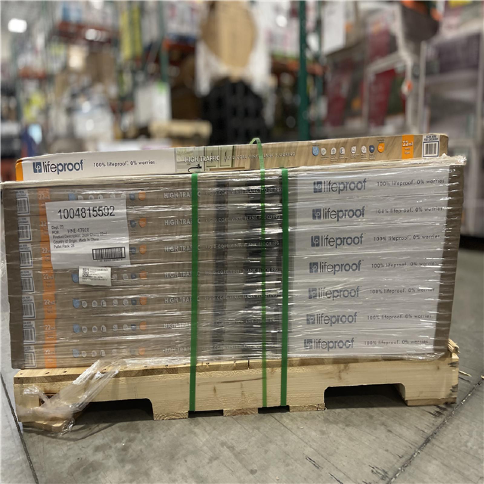 DALLAS LOCATION- NEW! Lifeproof Dusk Cherry 22 MIL x 8.7 in. W x 48 in. L Click Lock Waterproof Luxury Vinyl Plank Flooring (20.1 sqft/case) PALLET (27 UNITS)
