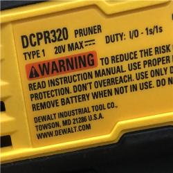 AS-IS DEWALT 20-Volt MAX 1 -1/2 in. Capacity Cordless Battery Powered Pruner (Tool Only)