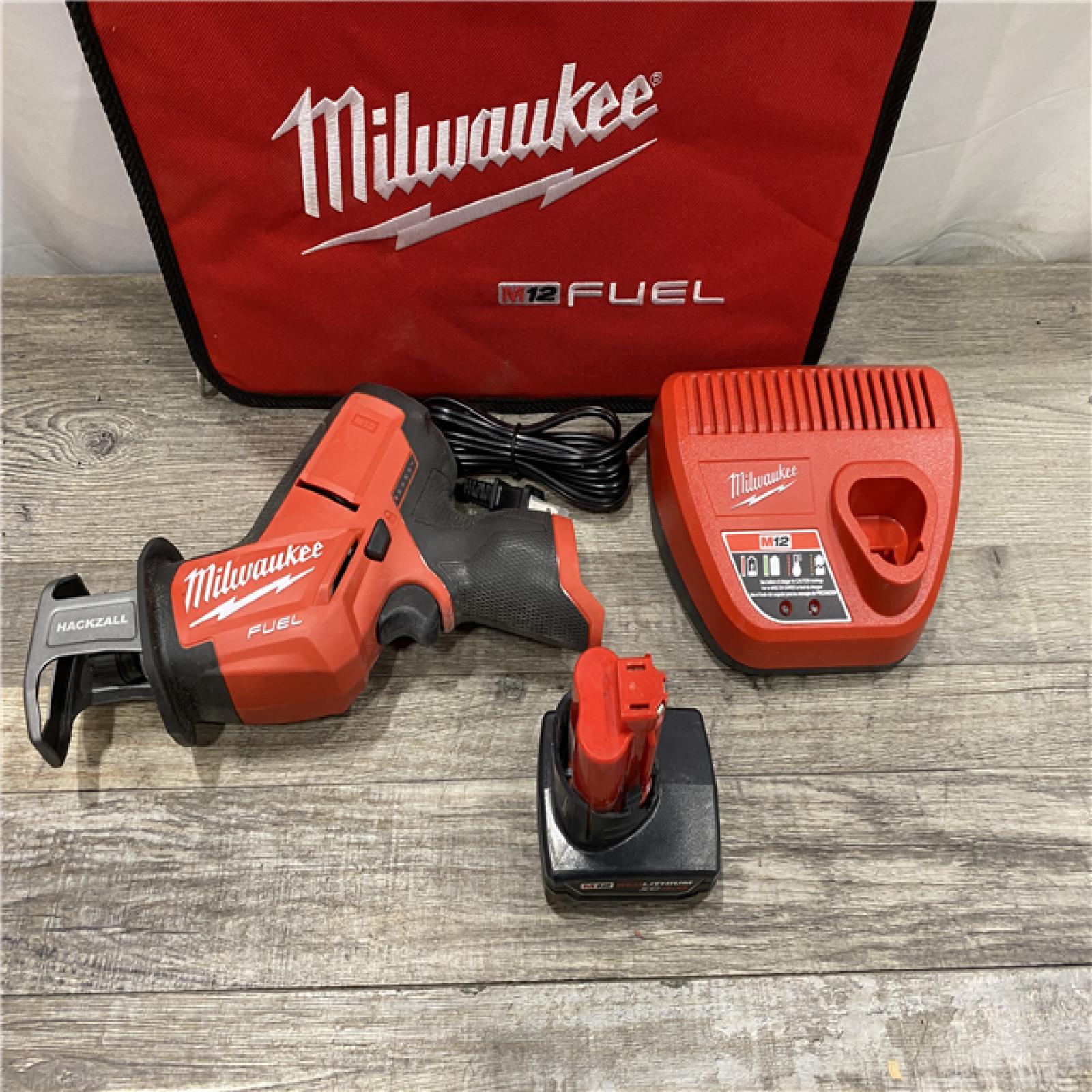 AS-IS Milwaukee FUEL 12V Lithium-Ion Brushless Cordless HACKZALL Reciprocating Saw Kit