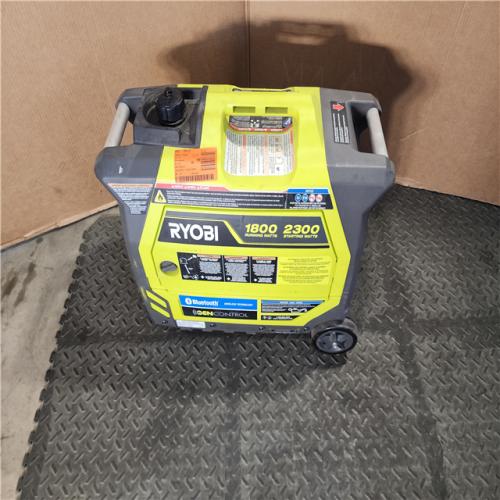 HOUSTON LOCATION - AS-IS RYOBI 2,300-Watt Recoil Start Bluetooth Super Quiet Gasoline Powered Digital Inverter Generator with CO Shutdown Sensor