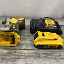 AS-IS DEWALT Atomic 20V Max Lithium-Ion Brushless Cordless Compact 1/4 in. Impact Driver Kit