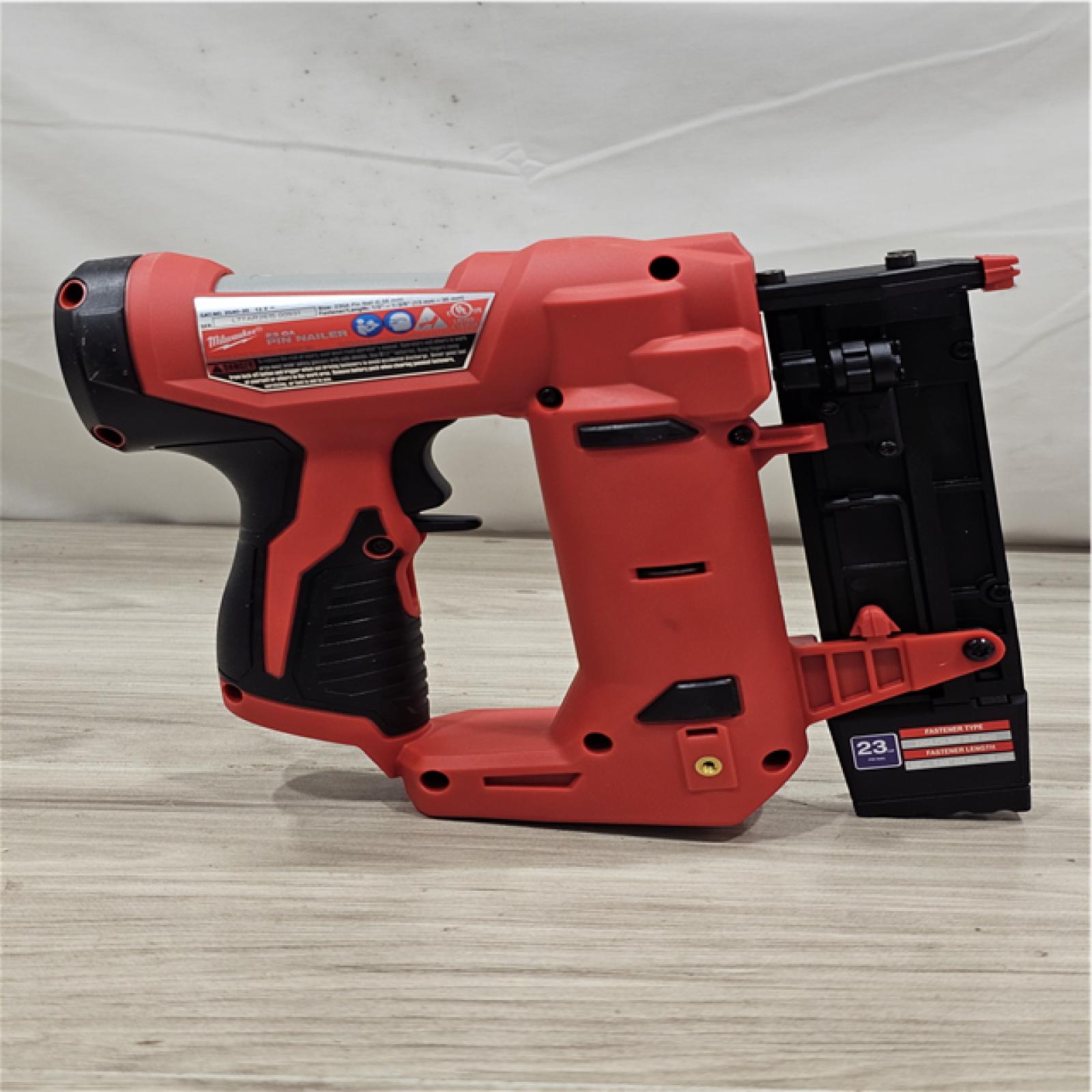 AS-IS Milwaukee M12 12-Volt 23-Gauge Lithium-Ion Cordless Pin Nailer (Tool-Only)