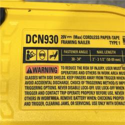 AS-IS DEWALT 20V 30 Degree Cordless Framing Nailer (Tool-Only)