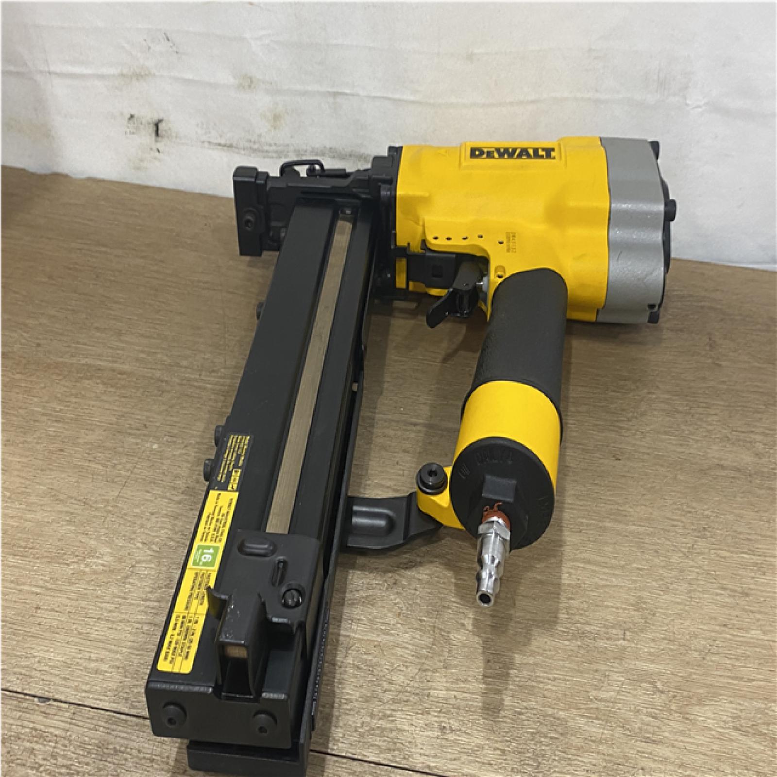 AS-IS DEWALT Corded Pneumatic 16-Gauge 1 in. Crown Lathing Stapler
