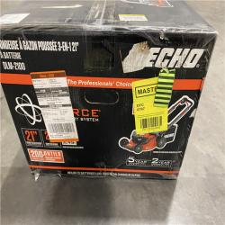 Dallas Location - NEW- ECHO 21 in. 56-Volt Cordless Battery Walk Behind Push Lawn Mower with Two 5.0 Ah Batteries/Rapid Charger