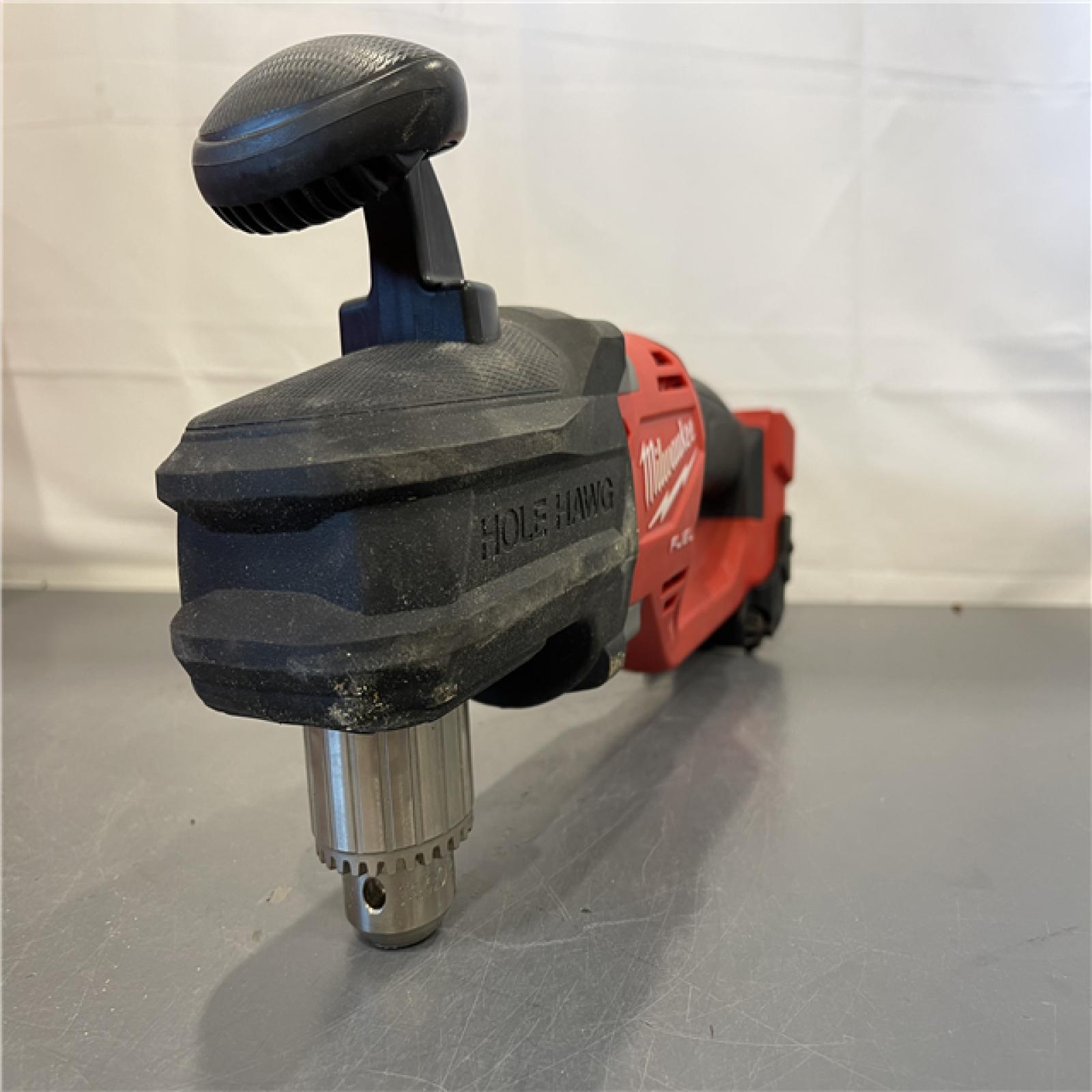 AS-IS - Milwaukee M18 FUEL 18V Brushless Cordless 1/2 in. Hole Hawg Right Angle Drill