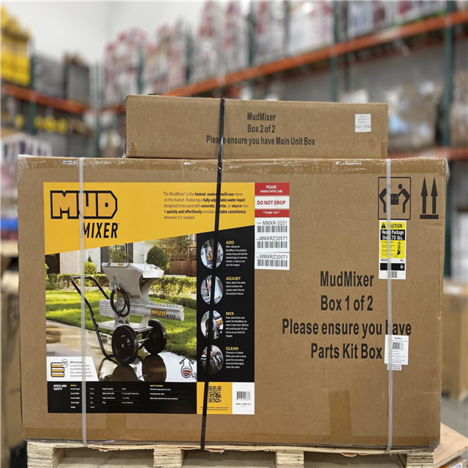 DALLAS LOCATION - MUDMIXER Continuous Feed Portable Electric Concrete  Cement and Mortar Mixer