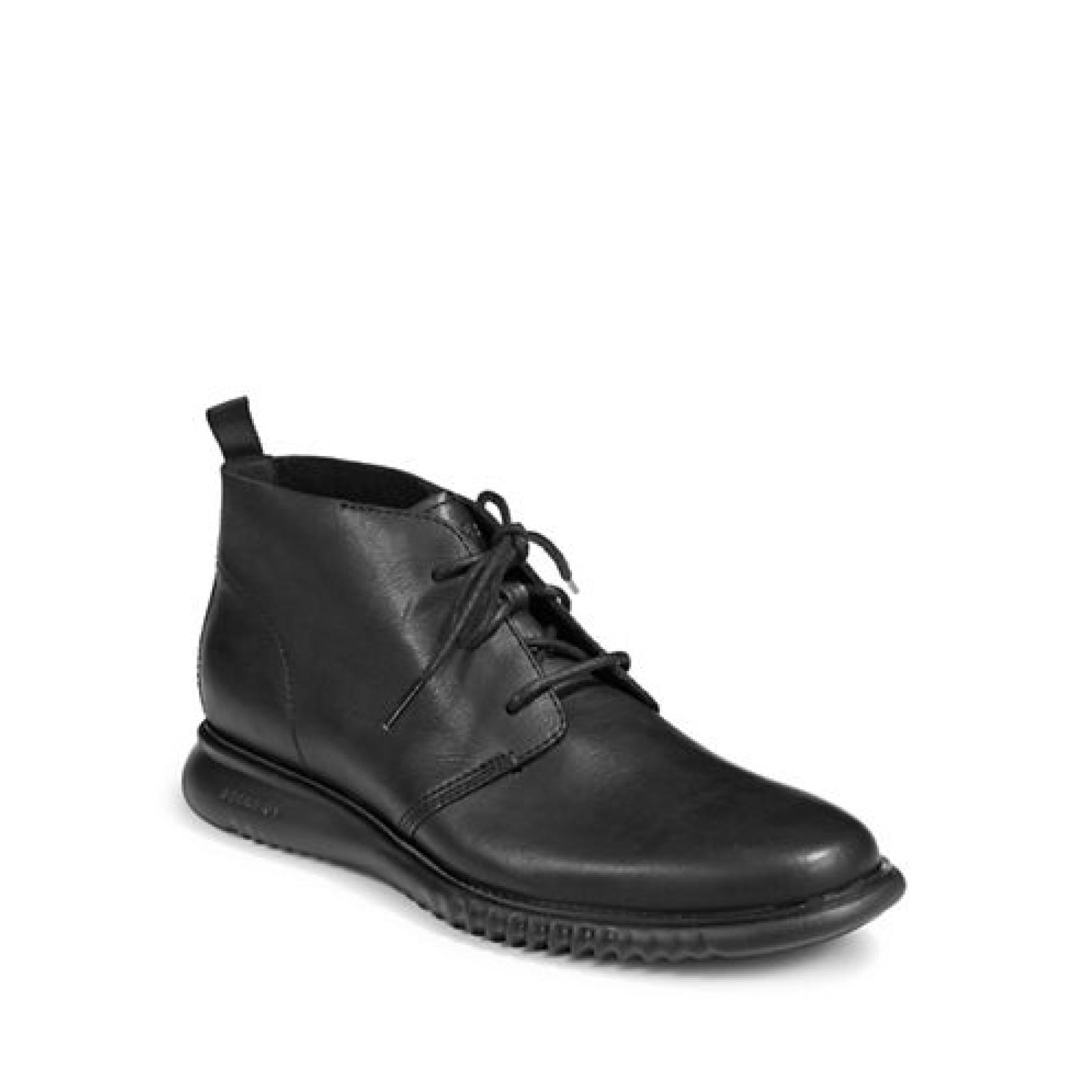 Cole Haan Mens Zerogrand Chukka Boots - Black Leather - SZ 12