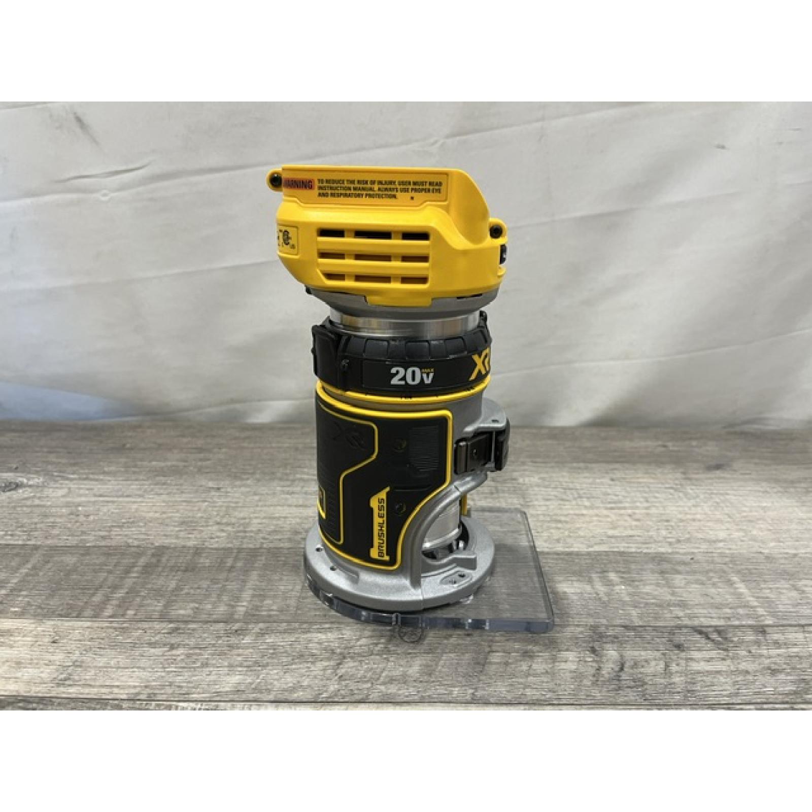AS-IS DEWALT 20V MAX XR Cordless Brushless Fixed Base Compact Router (Tool Only)