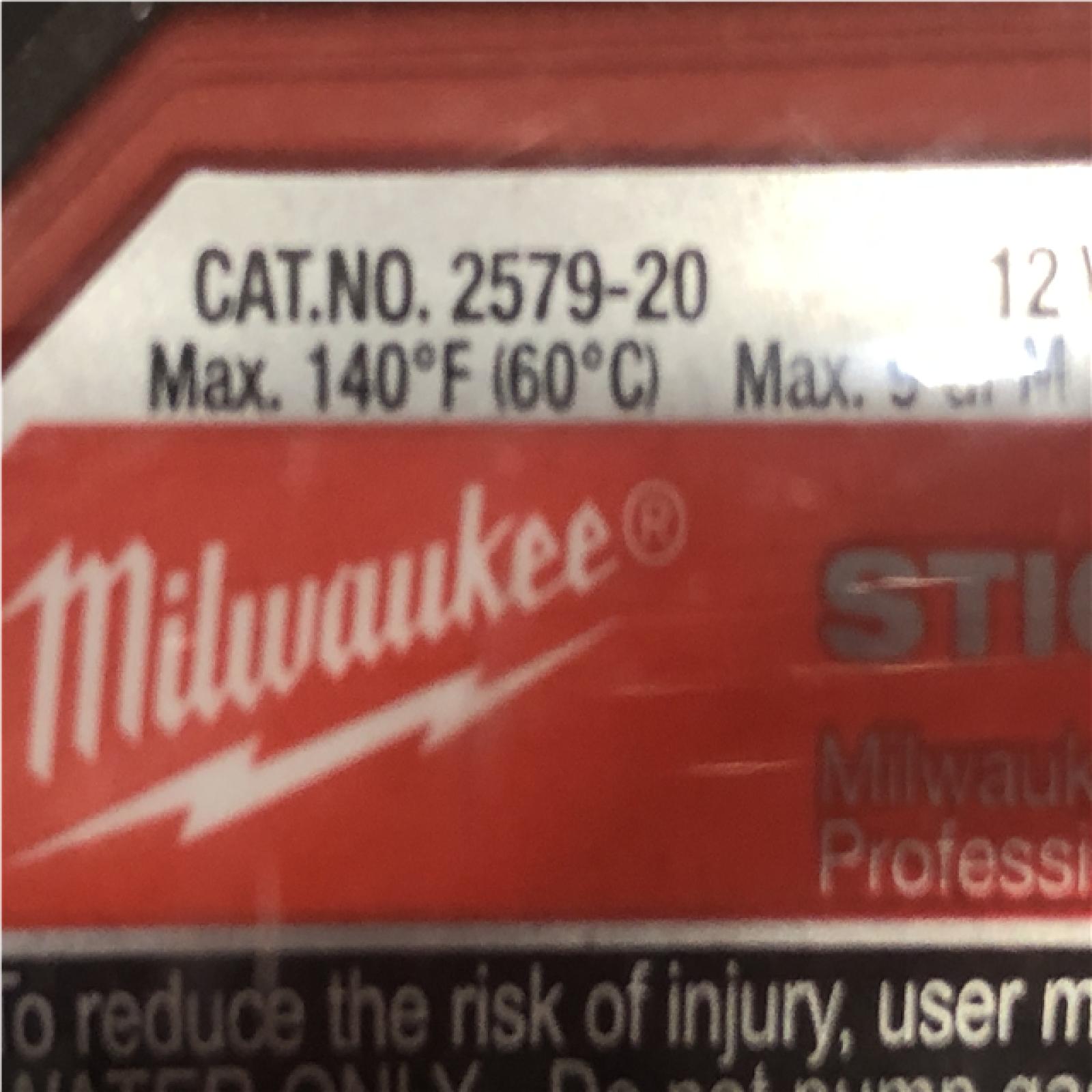 AS-IS Milwaukee 12-Volt Lithium-Ion Cordless 9 GPM 0 hp. Submersible Stick Water Transfer Pump (Tool Only)