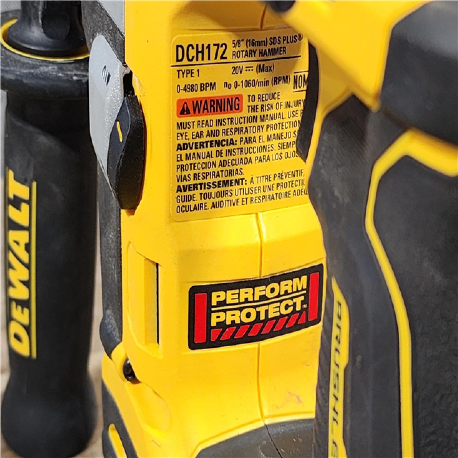 HOUSTON LOCATION - AS-IS Dewalt DCH172B MAX Atomic 20V 5/8 Inch Brushless Cordless SDS Plus Rotary Hammer (Tool Only)