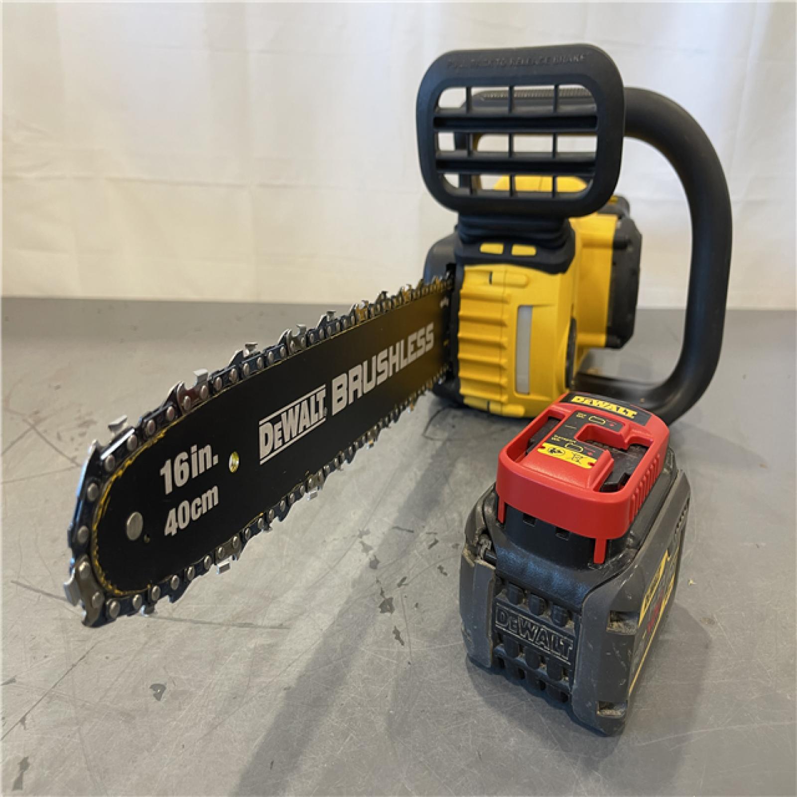 AS-IS - DEWALT FLEXVOLT 60V MAX 16in. Brushless Cordless Battery Powered Chainsaw Kit
