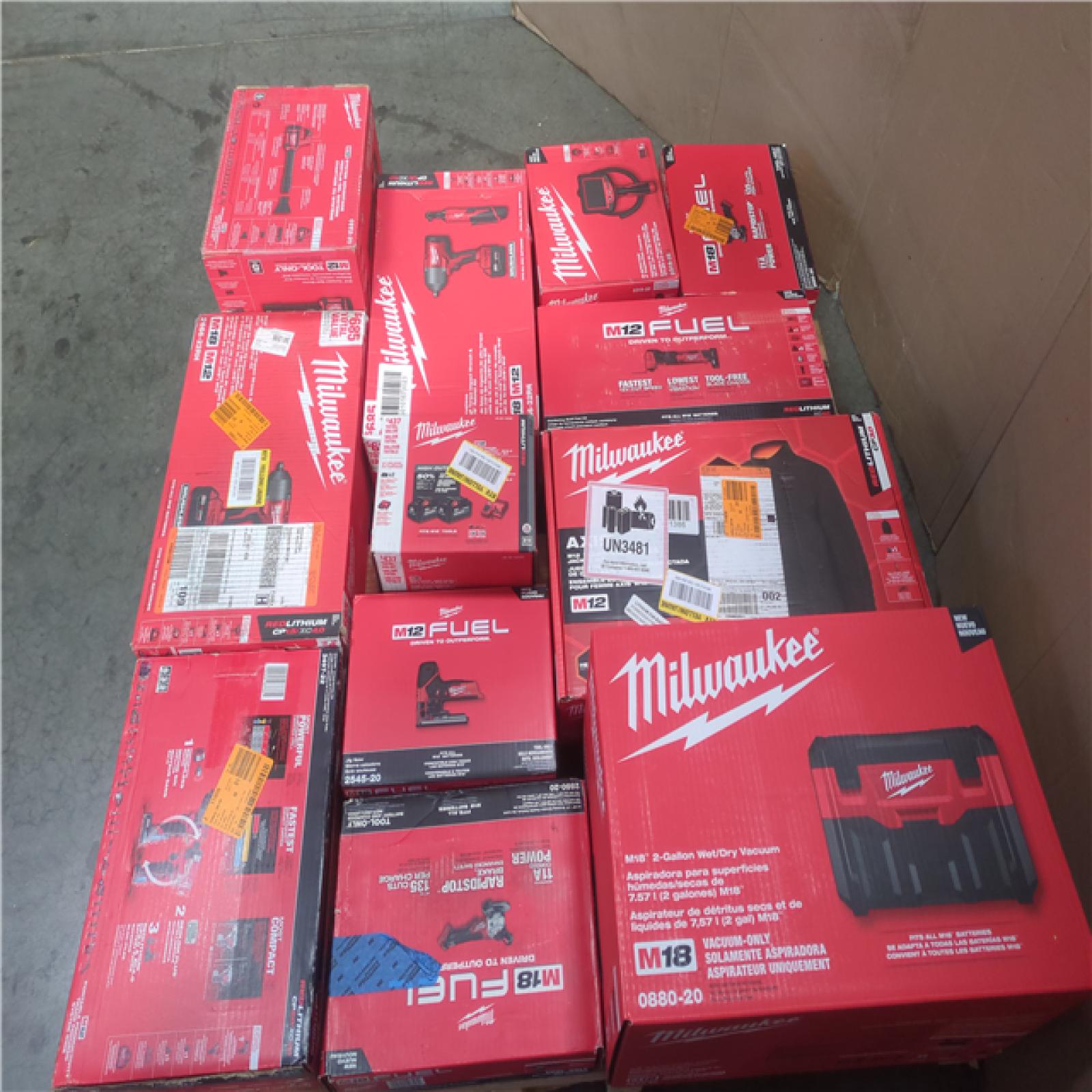 CALIFORNIA AS-IS MILWAUKEE PALLET