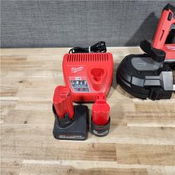 HOUSTON LOCATION - AS-IS MILWAUKEE 3 TOOL COMBO KIT W/ (2) BATTERY & CHARGER
