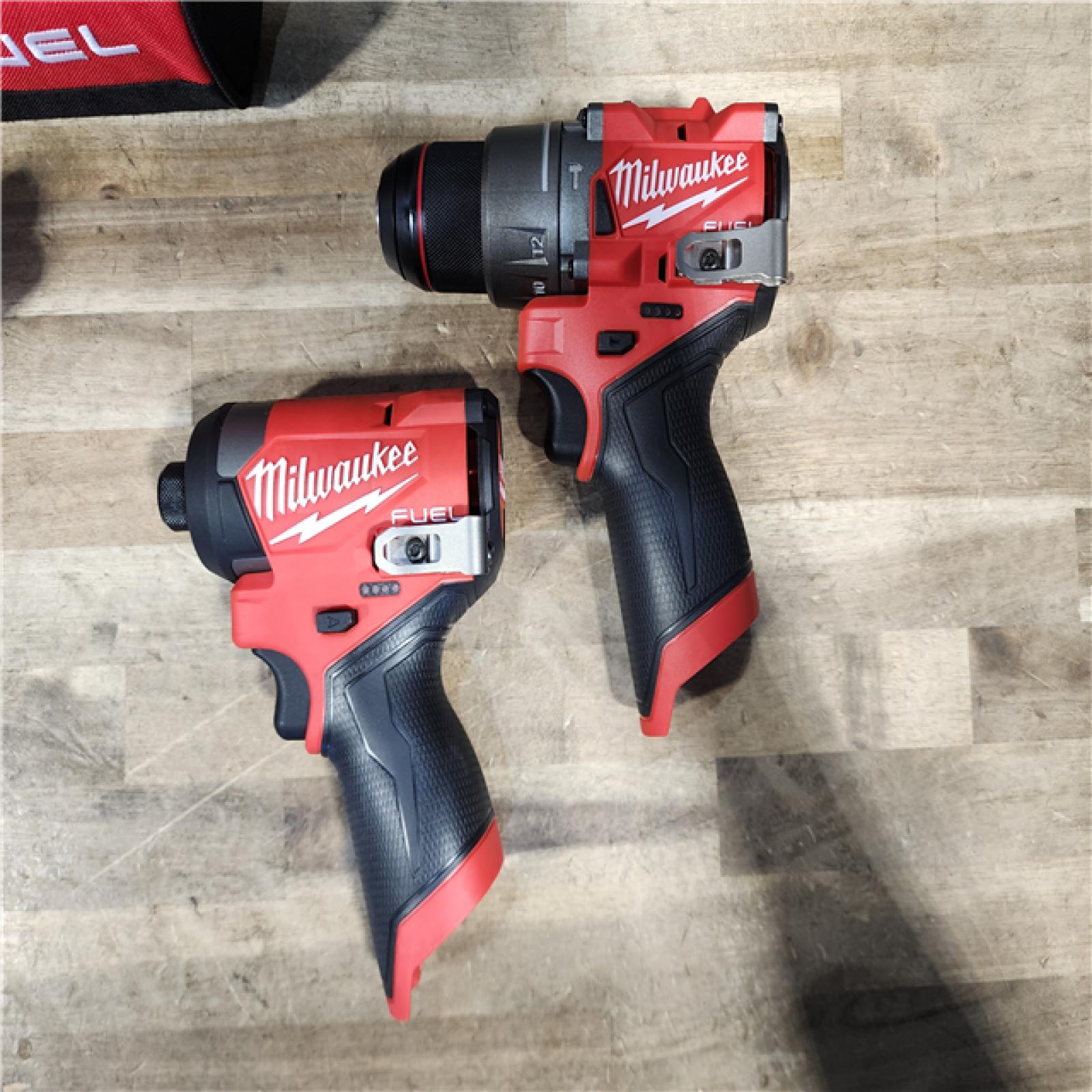 HOUSTON LOCATION - AS-IS (APPEARS LIKE NEW) Milwaukee 3497-22 12V Brushless Hammer Drill and Impact Driver Combo Kit