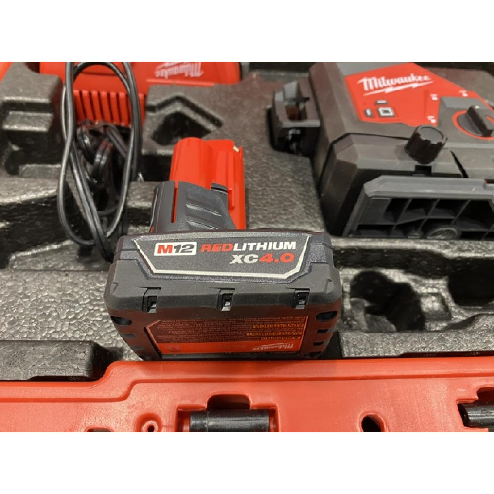 AS-IS Milwaukee 12-Volt Lithium-Ion Cordless Green 250 ft. 3-Plane Laser Level Kit