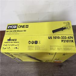 California NEW Ryobi One+ 18V  250 CFM Blower Kit  Includes (1) Battery & Charger