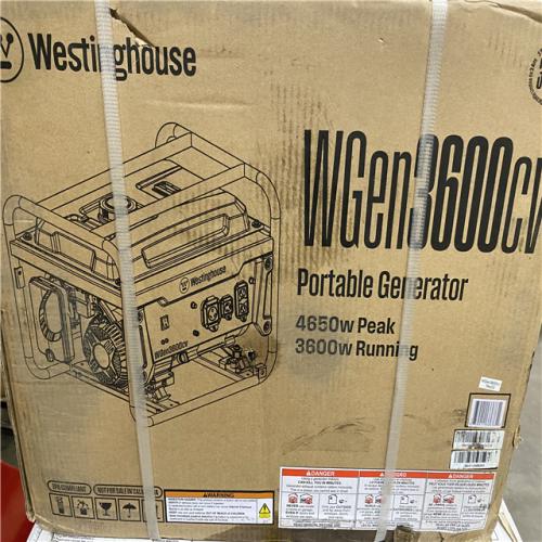 Dallas Location -NEW- Westinghouse 4,650/3,600-Watt Gas Powered Portable Generator