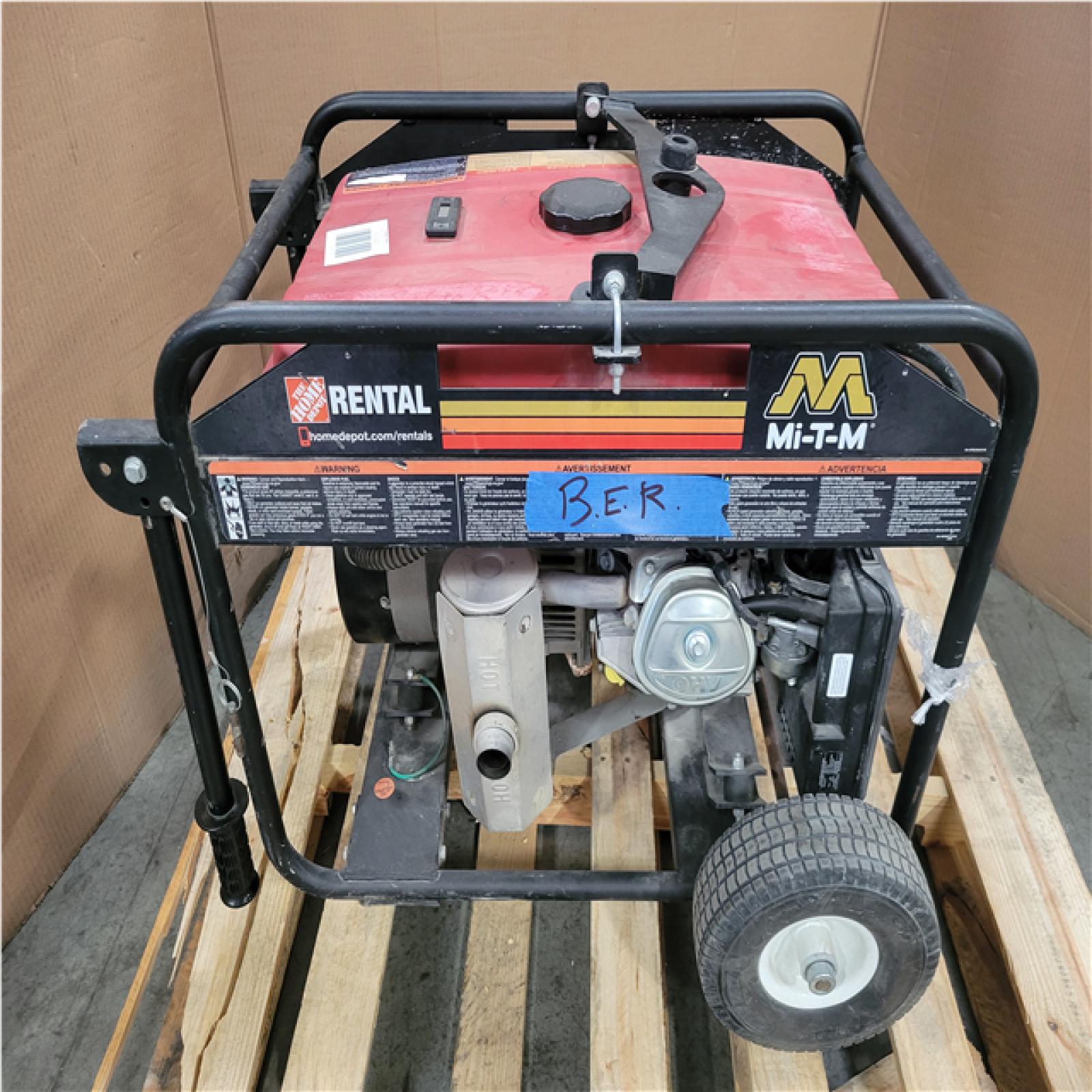 CALIFORNIA AS-IS MI-T-M 6 500 WATT PORTABLE GENERATOR