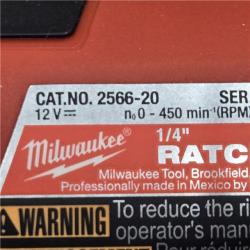 AS-IS Milwaukee 2566-20 M12 FUEL 1/4 in. Cordless High Speed Ratchet (Tool Only)
