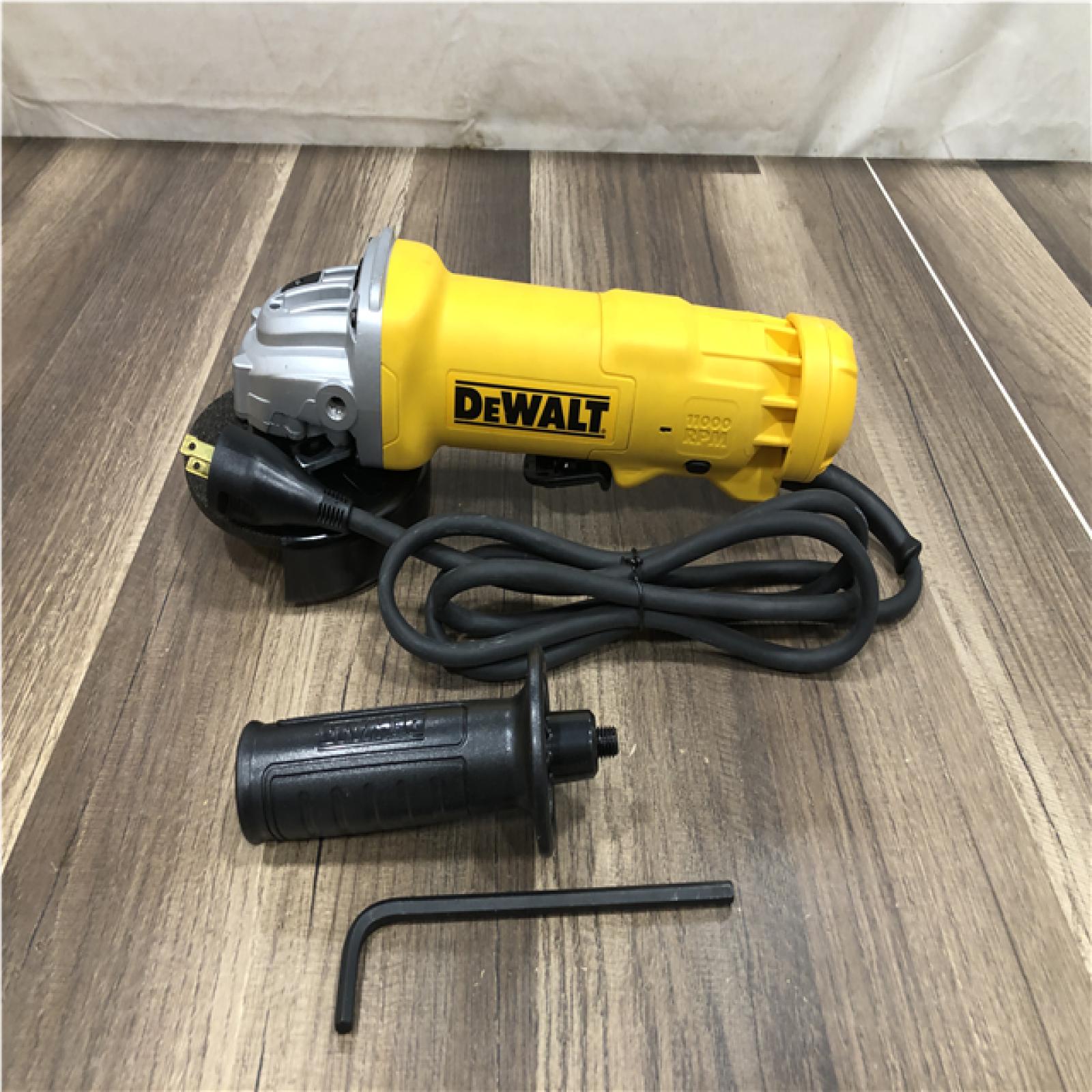 AS-IS DEWALT 11 Amp Corded 4.5 in. Small Angle Grinder