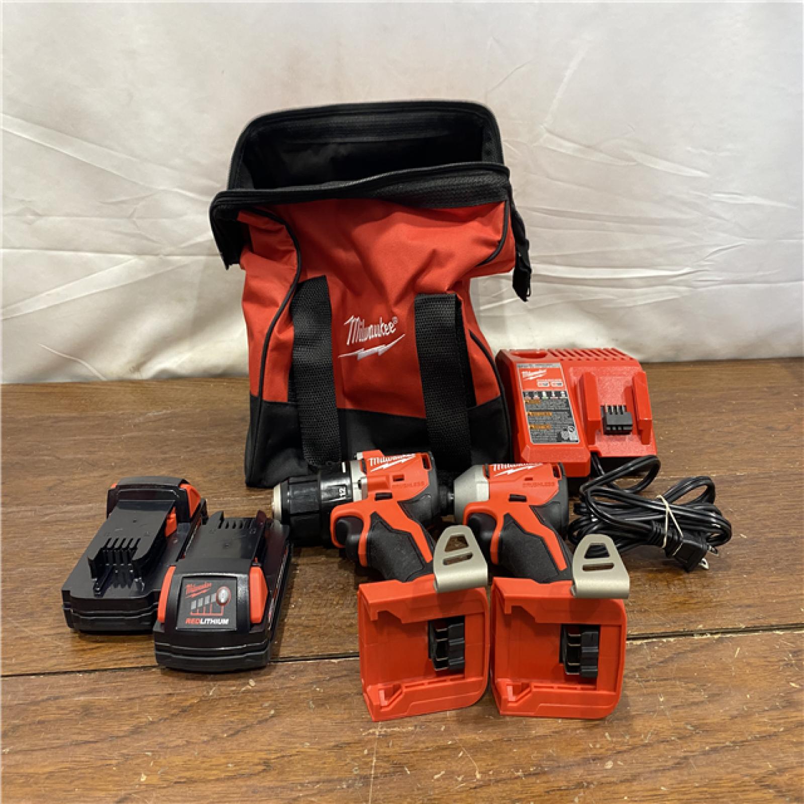 AS-IS Milwaukee M18 Compact Brushless 2-Tool Combo Kit
