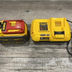 AS-IS DEWALT 20V/60V MAX FLEXVOLT Lithium-Ion 9.0Ah Battery and Charger Starter Kit