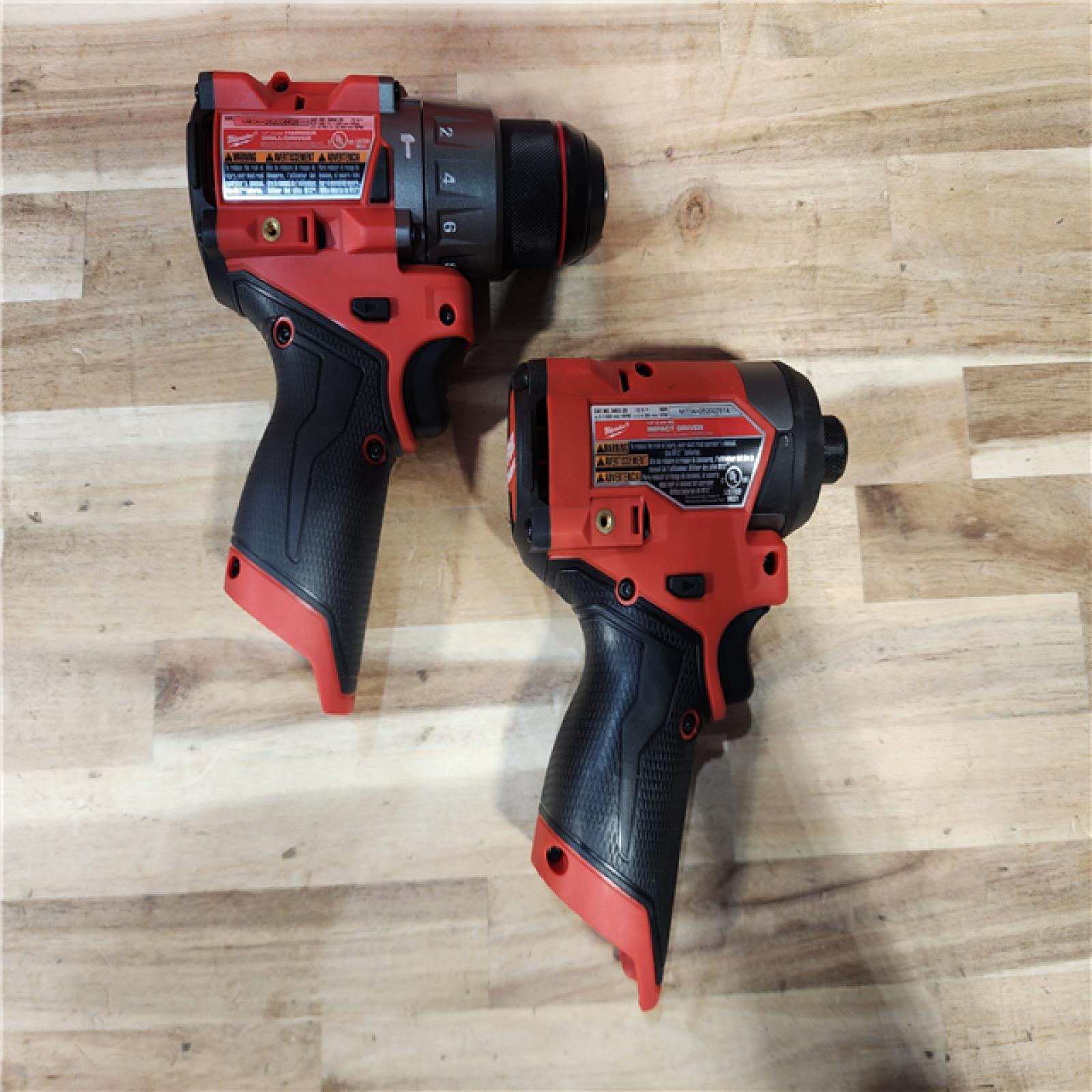 HOUSTON LOCATION - AS-IS (APPEARS LIKE NEW) Milwaukee FUEL 12-Volt Lithium-Ion Brushless Cordless Hammer Drill and Impact Driver Combo Kit