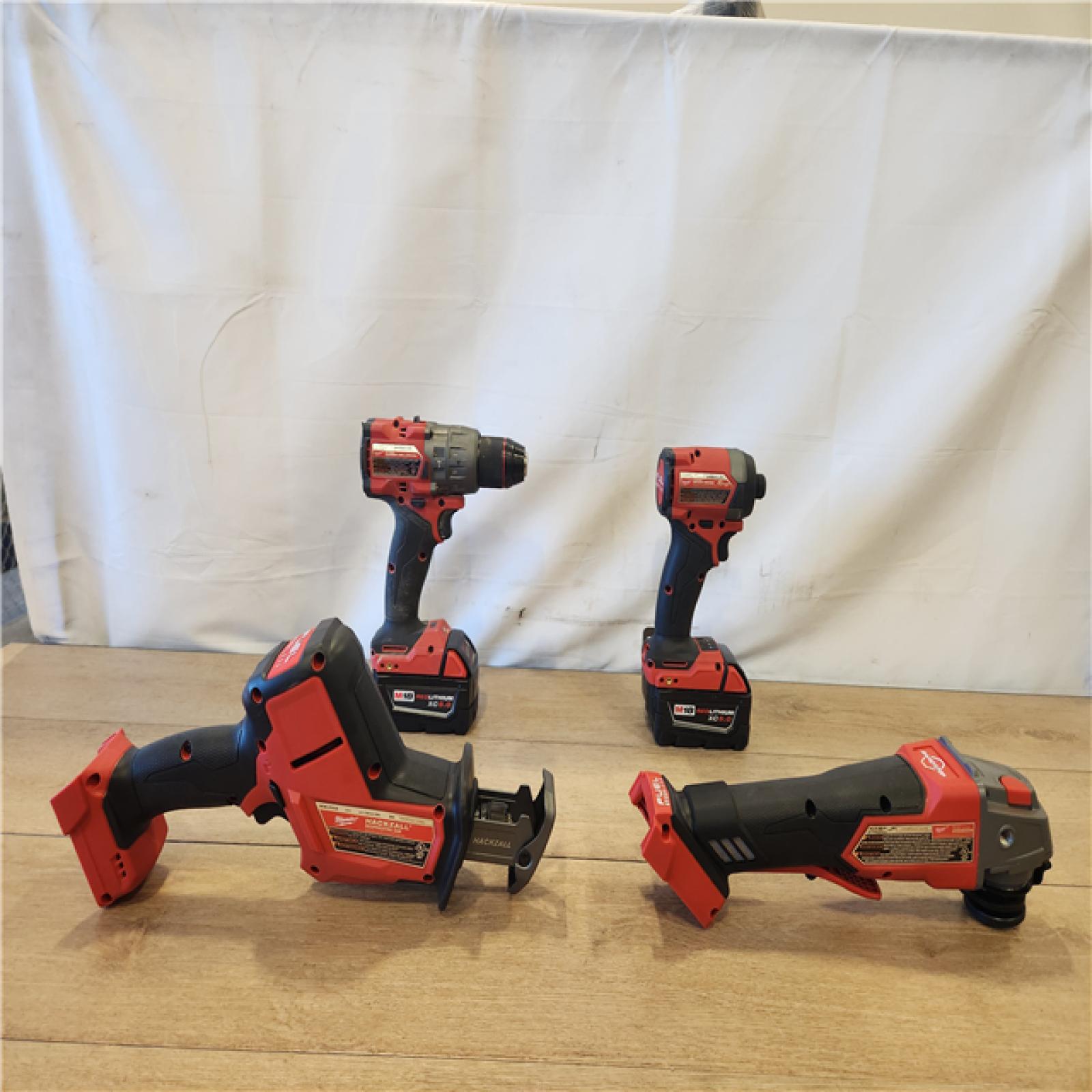 AS-IS- Milwaukee FUEL18-Volt Lithium-Ion Cordless (4-Tool) Combo Kit