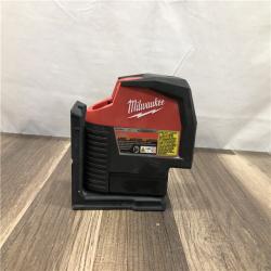 AS-IS Milwaukee 12-Volt Lithium-Ion Cordless Green 125 ft. Cross Line and Plumb Points Laser Level (Tool-Only)