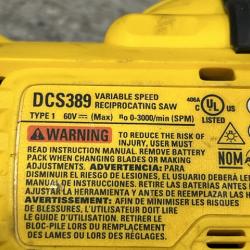 AS-IS DEWALT FLEXVOLT 60V MAX Cordless Brushless Reciprocating Saw (Tool Only)