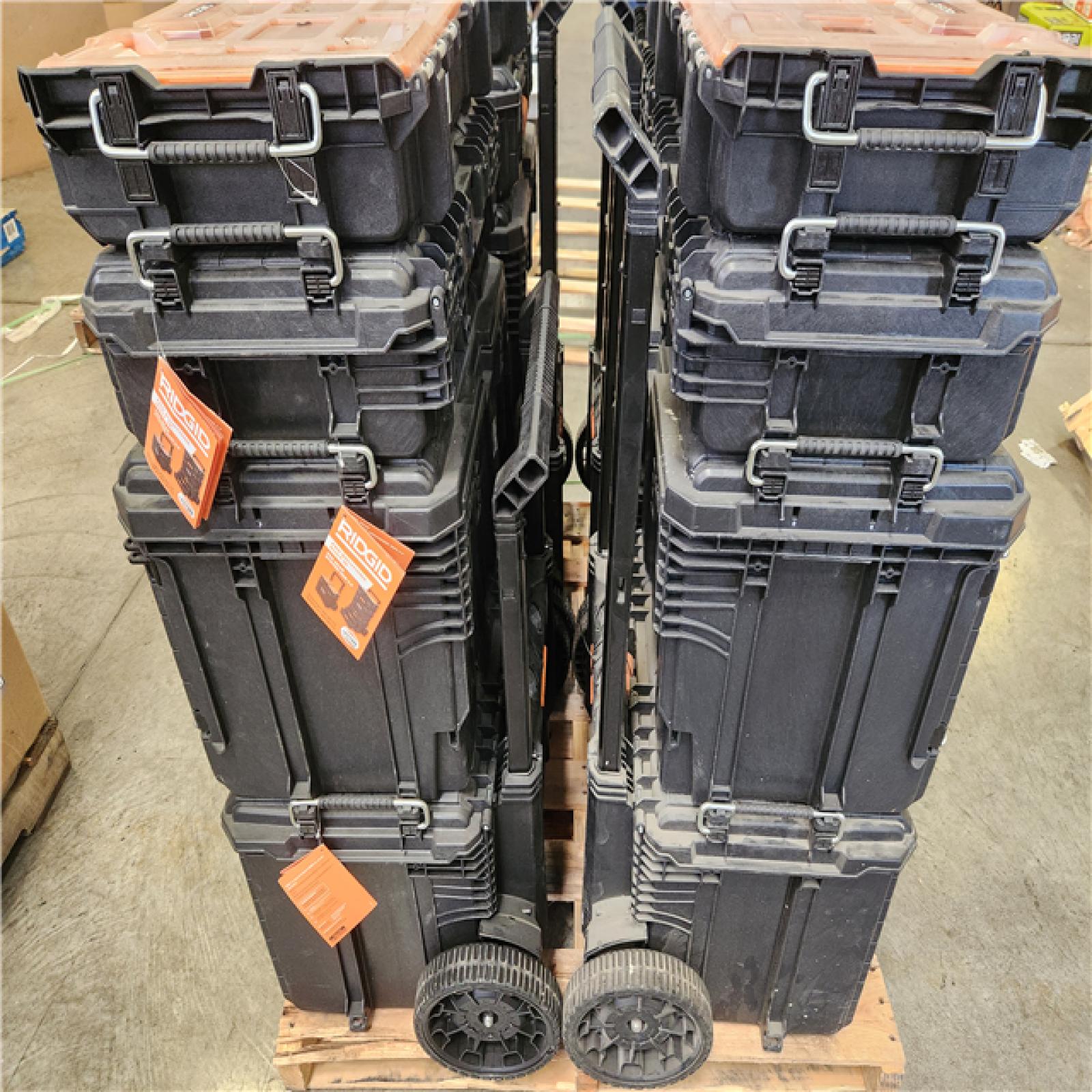 Phoenix RIDGID Pro Gear 25 in. Rolling Tool Box  22 in. XL 2-Drawer Box  Power Tool Box  and Multi-Section Organizer Combo (4-Total)