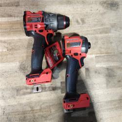 HOUSTON LOCATION - AS-IS (APPEARS LIKE NEW) Milwaukee FUEL 18V Lithium-Ion Brushless Cordless Hammer Drill and Impact Driver Combo Kit