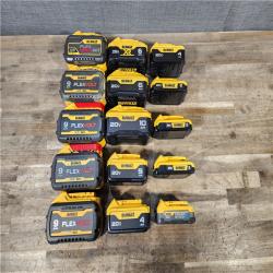 HOUSTON LOCATION - AS-IS DEWALT BATTERY PACK QTY - 15