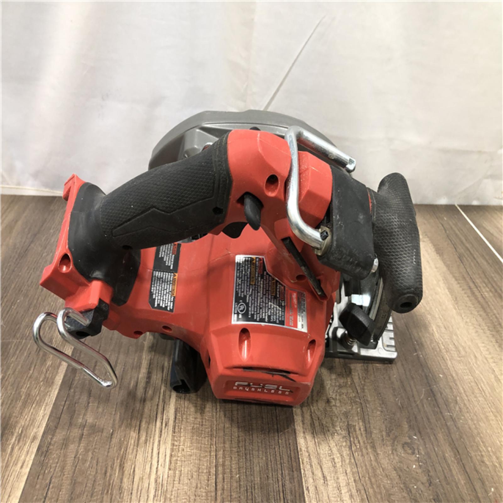 AS-IS Milwaukee FUEL 18V Lithium-Ion Brushless Cordless 6-1/2 in. Circular Saw (Tool-Only)