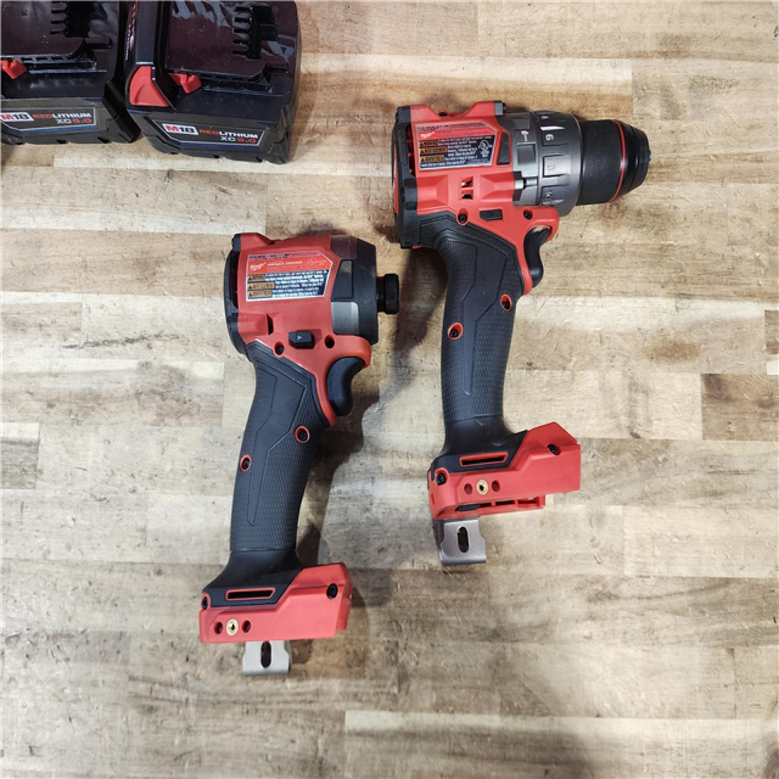 HOUSTON LOCATION - AS - IS Milwaukee FUEL 18V Lithium-Ion Brushless Cordless Hammer Drill and Impact Driver Combo Kit
