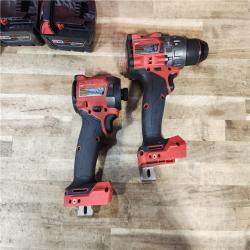 HOUSTON LOCATION - AS - IS Milwaukee FUEL 18V Lithium-Ion Brushless Cordless Hammer Drill and Impact Driver Combo Kit
