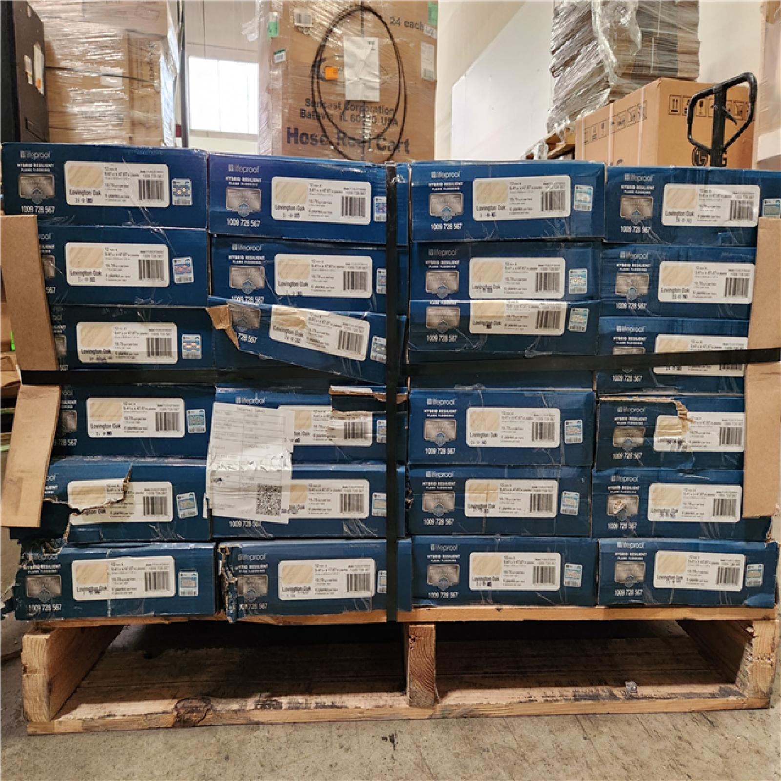 Phoenix Location Lifeproof Lovington Oak 9.4 in. W x 48 in. L Waterproof Hybrid Resilient Flooring (450 sqft 24 case)