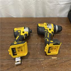 AS-ISDEWALT 20V MAX Cordless Brushless Hammer Drill/Driver 2 Tool Combo Kit with FLEXVOLT ADVANTAGE