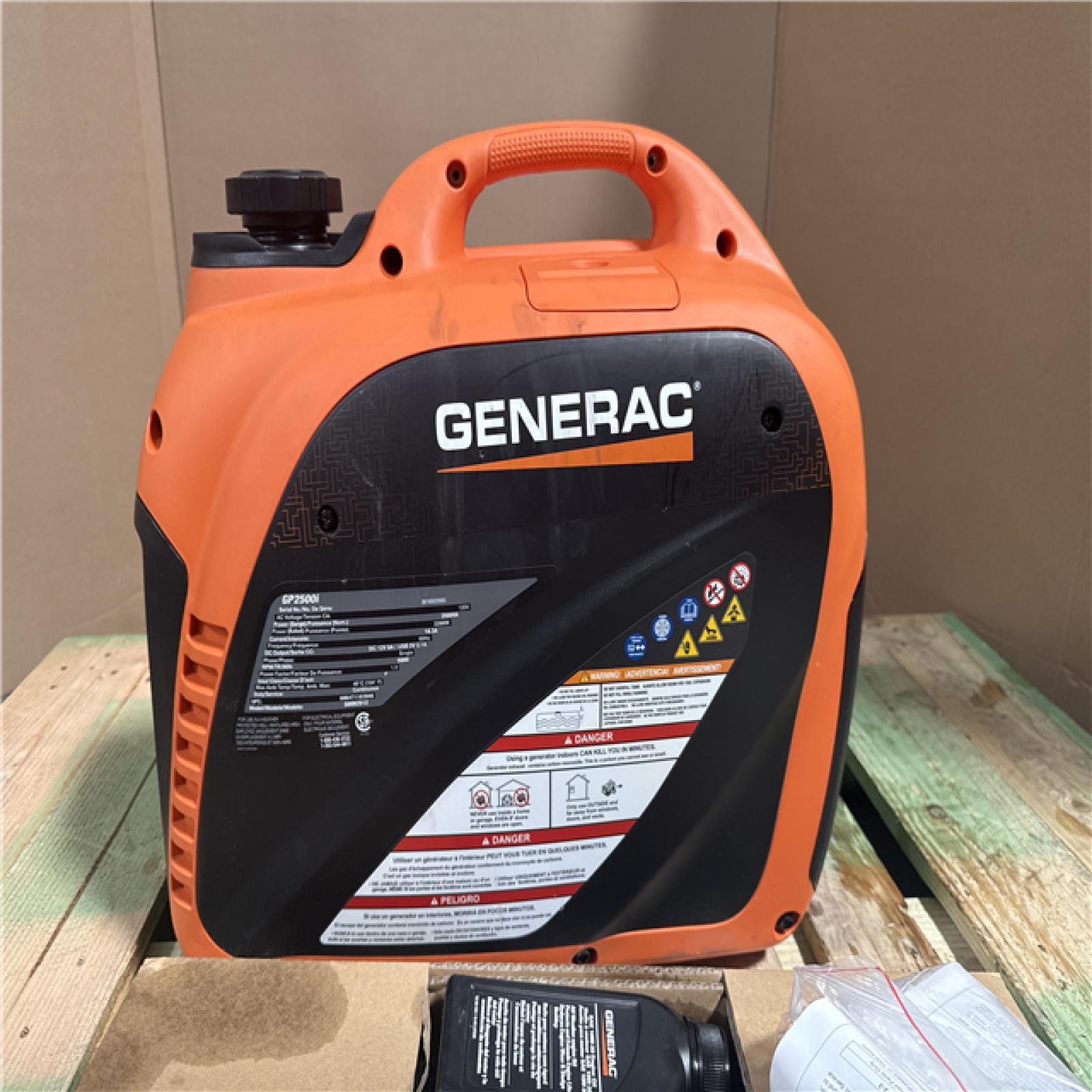 CALIFORNIA AS-IS GENERAC GENERATOR GP2500i
