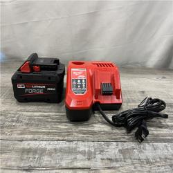 AS-IS Milwaukee 18-Volt Lithium-Ion REDLITHIUM FORGE Starter Kit with 8.0Ah Battery and Rapid Charger