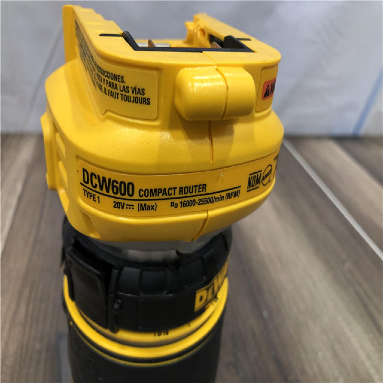 AS-IS DEWALT 20V MAX XR Cordless Brushless Fixed Base Compact Router (Tool Only)
